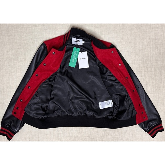 Free People x Deadwood Diana Wool & Leather Varsity Jacket $399 Sz 36 - Picture 11 of 15